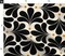 Art Deco Floral Minimalist Flowers Neutral Mid Century Black Beige Abstract Flowers Geometric Retro Custom Printed Fabric by Spoonflower Various Fabrics by the Yard or Fat Quarter
